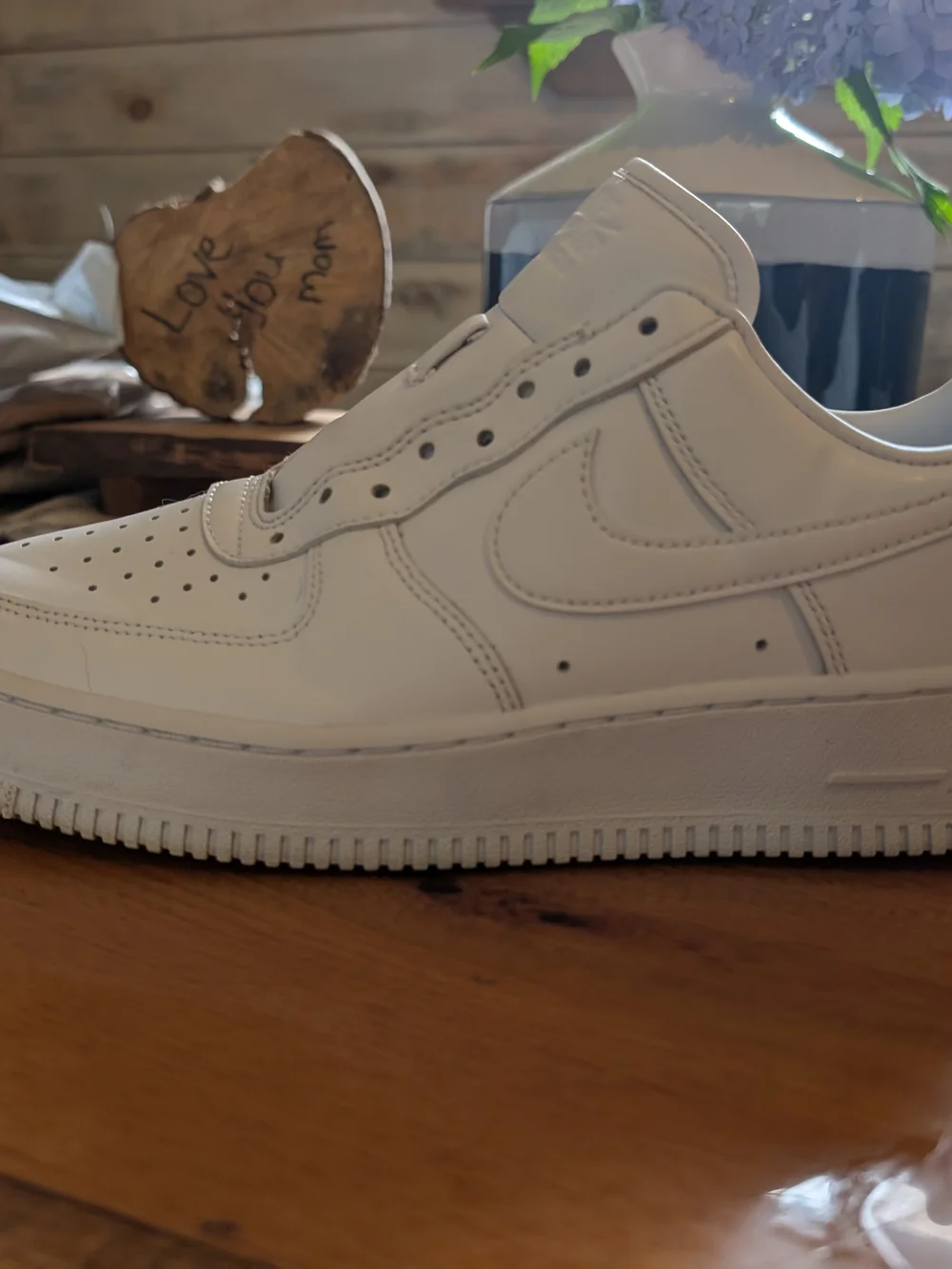 Nike White Leather Low-Top Sneakers